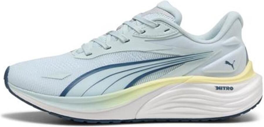 PUMA Electrify NITRO 4 hardloopschoenen dame 310788-14 blauw-Sea Glass-Dark Indigo Gray