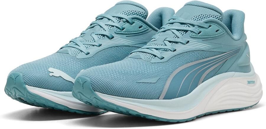 PUMA Electrify NITRO 4 hardloopschoenen heren 310789 22 Baltic Sea Blue-Fresh Water-Silver