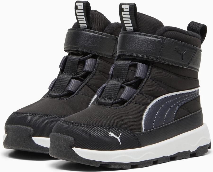 PUMA Kinder Schuhe High Evolve Boot AC+ Inf 392646 Black-Strong Gray- White