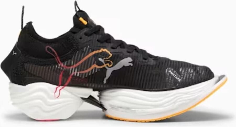 PUMA Fast-R Nitro Elite 2 Carbon Zwart Wit Multi Hardloopschoenen Dames Doos Zonder Deksel