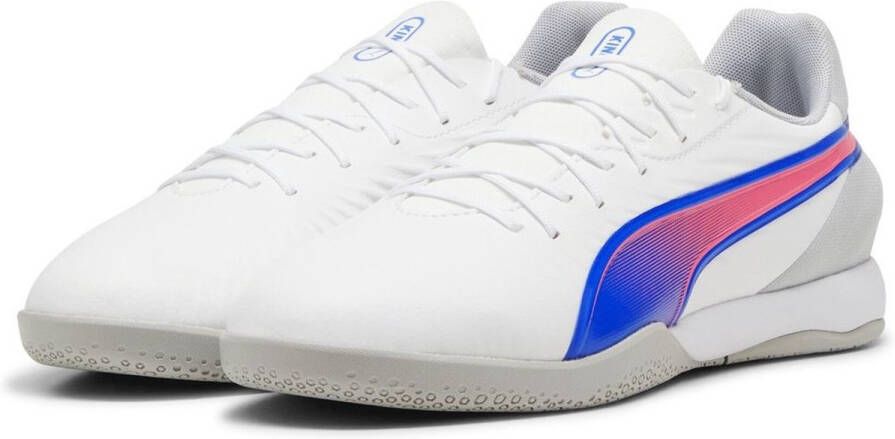 PUMA Fußballschuhe Low King Match IT 107880 White-Bluemazing-Flat Light Gray