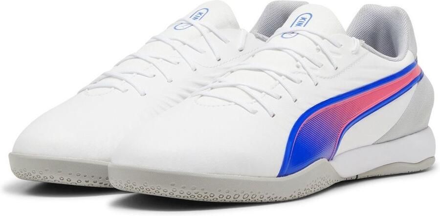 PUMA Fußballschuhe Low King Match IT 107880 White-Bluemazing-Flat Light Gray