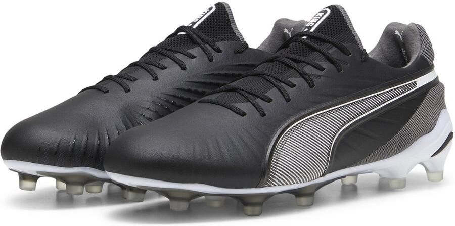 PUMA Fußballschuhe Low King Ultimate FG AG 107809 Black- White-Cool Dark Gray
