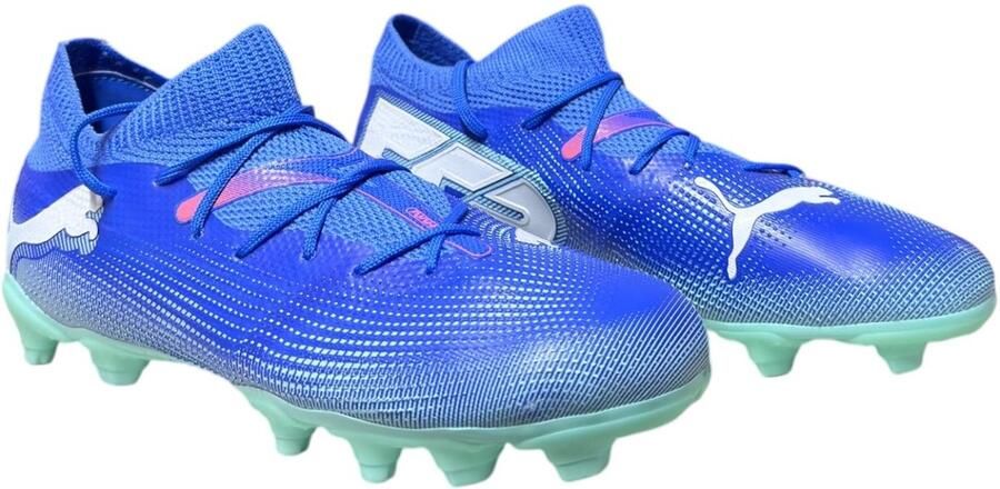 PUMA FUTURE 7 MATCH FG AG Jr Unisex Sportschoenen Bluemazing- White-Electric Peppermint - Foto 3