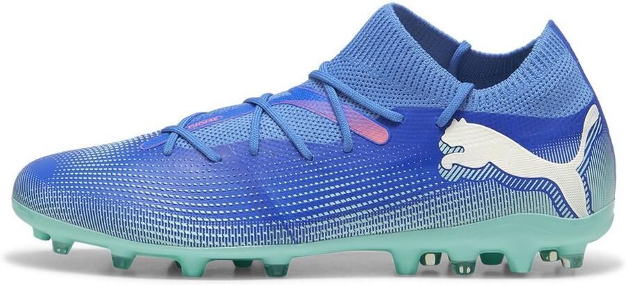 PUMA Future 7 Match MXSG Voetbalschoenen Bluemazing White Electric Peppermint Ijzeren Nop - Foto 3