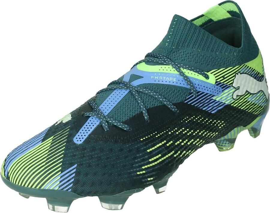 PUMA Future 7 Ultimate Gras Kunstgras Voetbalschoenen (MG) Grijs Paars Groen Wit