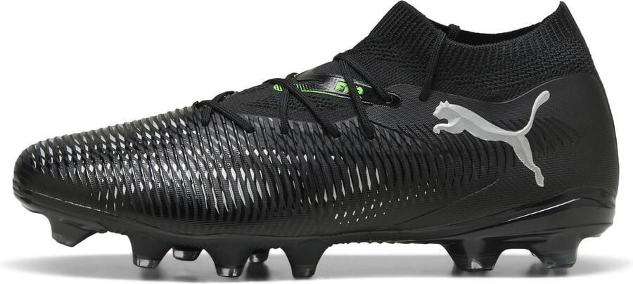 PUMA FUTURE 8 MATCH FG AG Unisex Sportschoenen Black-Cool Light Gray-Fluo Green