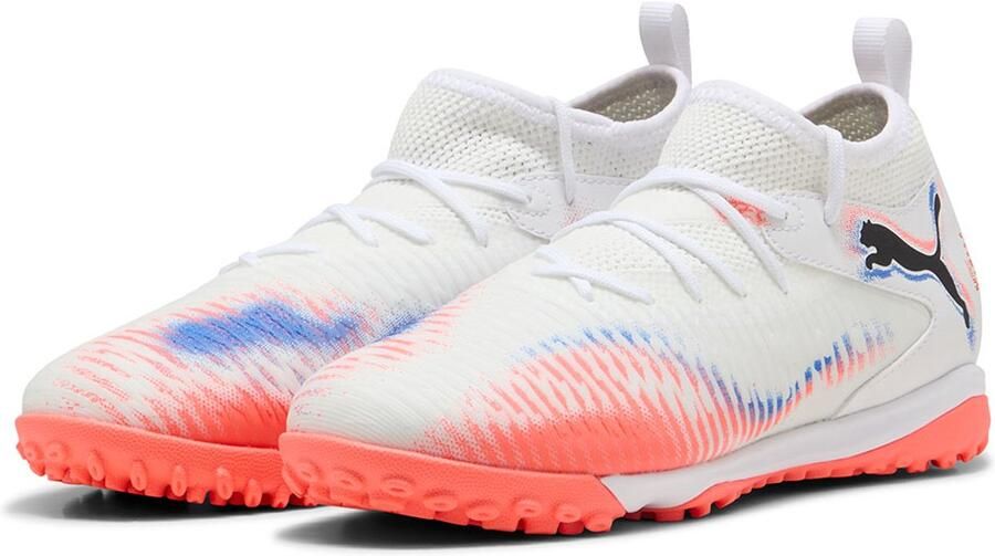 PUMA Future 8 Match+ Mid Tf Junioren Voetbalschoenen Wit Kinderen