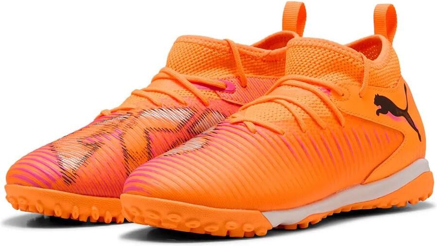 PUMA Future 8 Match+ Mid Tf Voetbalschoenen Voor Kinderen Oranje