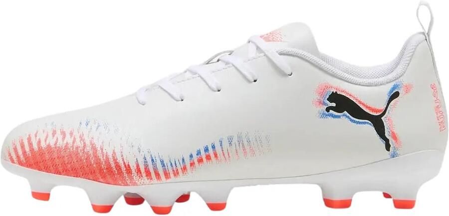 PUMA FUTURE 8 PLAY FG AG Jr Unisex Sportschoenen White- Black-Glowing Red - Foto 2