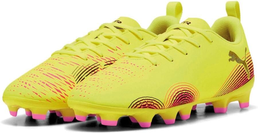 Puma FUTURE 8 PLAY FG AG voetbalschoenen geel zwart oranje - Foto 3