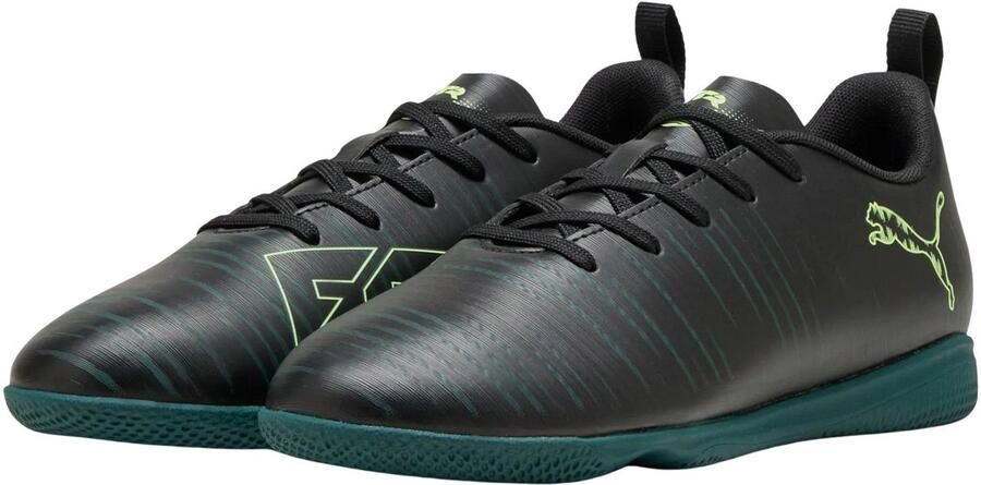 Puma Future 8 Play IT junior zaalvoetbalschoenen zwart geel