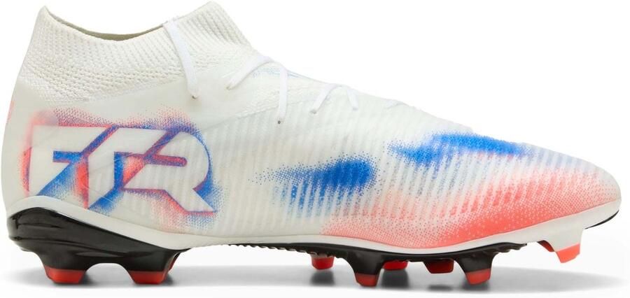 PUMA Future 8 Pro Gras Kunstgras Voetbalschoenen (MG) Wit Felrood Blauw - Foto 2