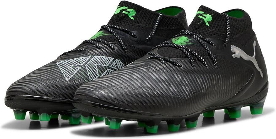PUMA Future 8 Ultimate Kunstgras Voetbalschoenen (AG) Zwart Grijs Groen