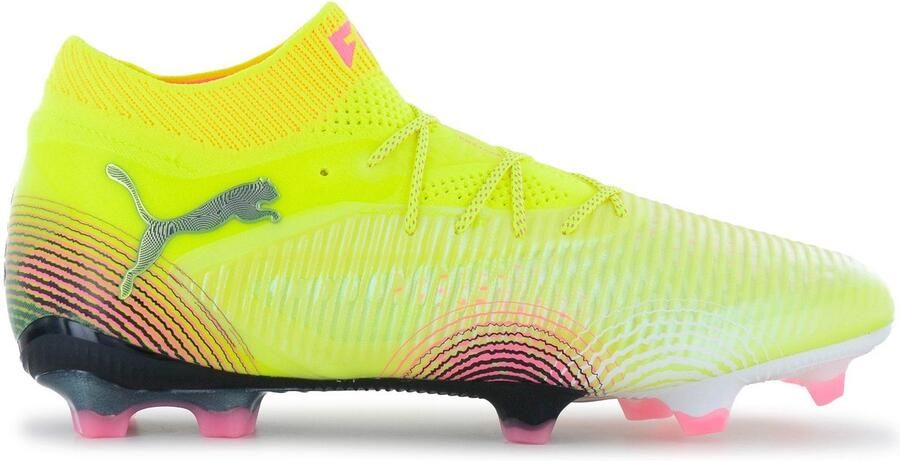 PUMA Future 8 Ultimate FG Audacity Geel Zwart Door de zon getroffen