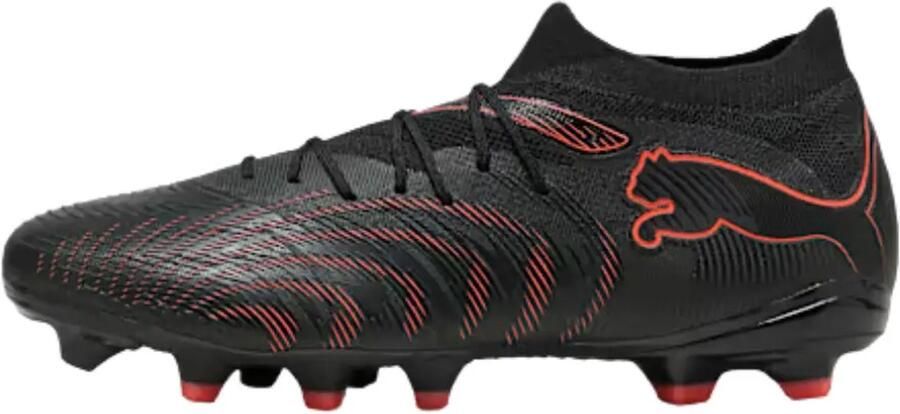 PUMA FUTURE 9 MATCH FG AG Unisex Sportschoenen Black-Glowing Red-Strong Gray