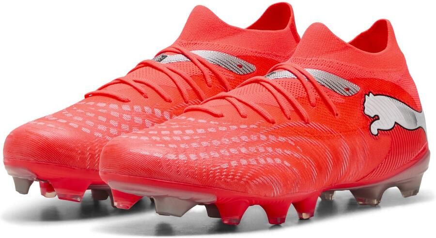 PUMA FUTURE 9 MATCH FG AG Unisex Sportschoenen Glowing Red- White- Black- Silver
