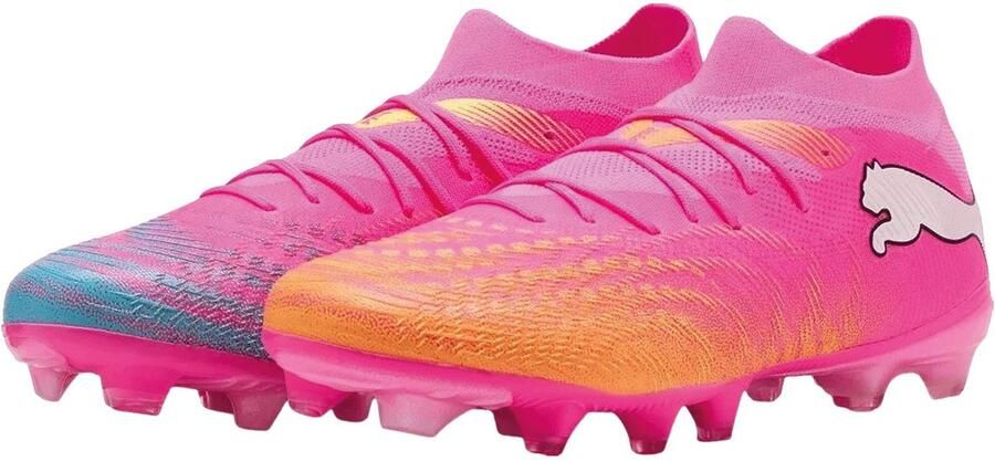 PUMA FUTURE 9 MATCH FG AG Unisex Sportschoenen Poison Pink-Sun Stream-Bright Aqua- White