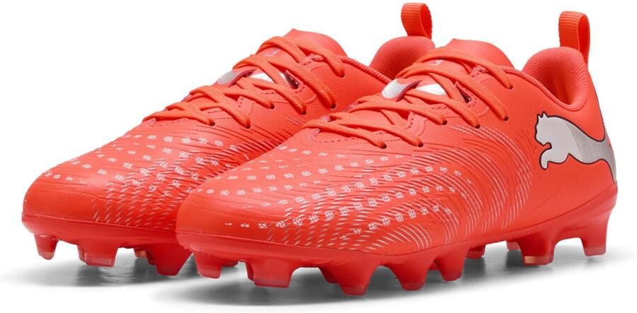 PUMA Teen FUTURE 9 PLAY IT JR Zaalvoetbalschoenen 108723 01 Red-White-Black-Silver - Foto 3