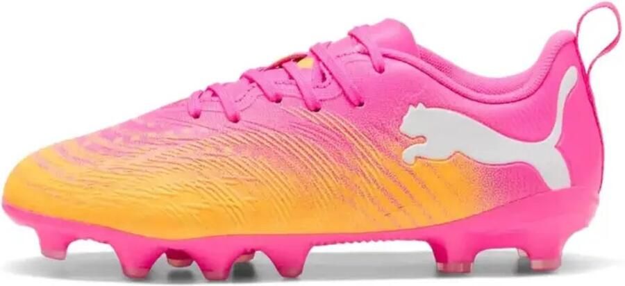 PUMA FUTURE 9 PLAY FG AG Jr Unisex Sportschoenen Poison Pink-Sun Stream-Bright Aqua- White