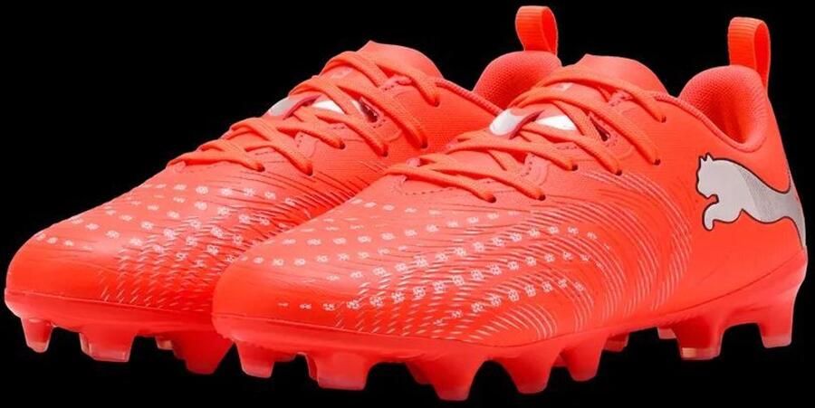 PUMA FUTURE 9 PLAY FG AG Jr Unisex Sportschoenen Glowing Red- White- Black- Silver - Foto 2