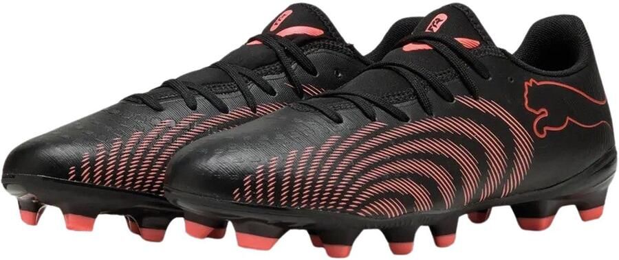 PUMA FUTURE 9 PLAY FG AG Unisex Sportschoenen Black-Glowing Red-Strong Gray