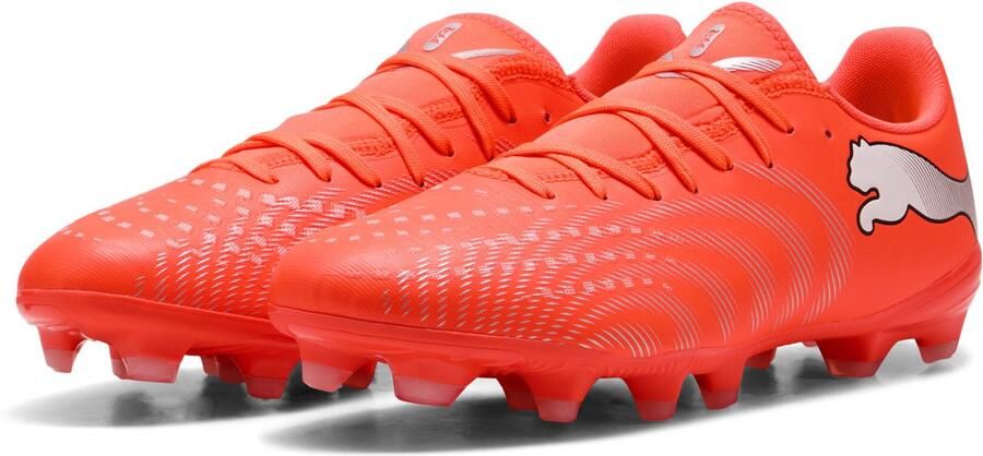 PUMA FUTURE 9 PLAY FG AG Unisex Sportschoenen Glowing Red- White- Black- Silver - Foto 4