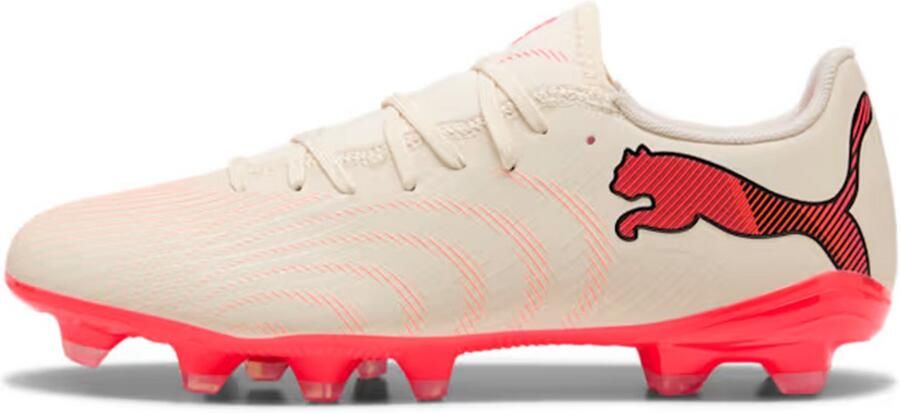 PUMA FUTURE 9 PLAY FG AG Unisex Sportschoenen Sugared Almond- White-Ultra Red- Black - Foto 4