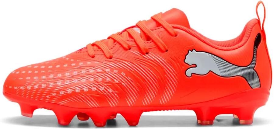 PUMA FUTURE 9 PLAY FG AG Jr Unisex Sportschoenen Glowing Red- White- Black- Silver
