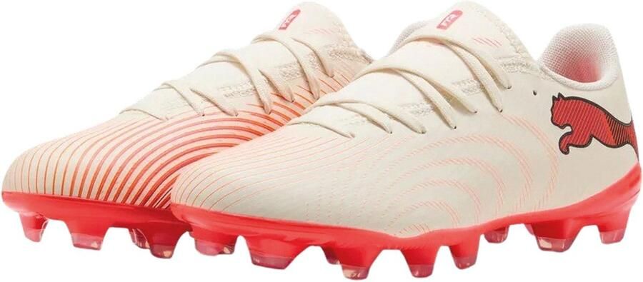PUMA FUTURE 9 PLAY FG AG Wn's Dames Sportschoenen Sugared Almond- White-Ultra Red- Black - Foto 4