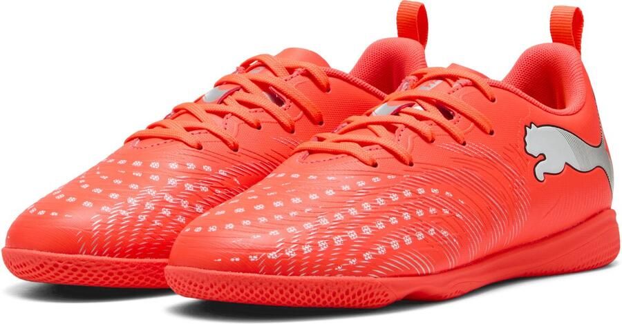 PUMA FUTURE 9 PLAY IT Jr Unisex Sportschoenen Glowing Red- White- Black- Silver