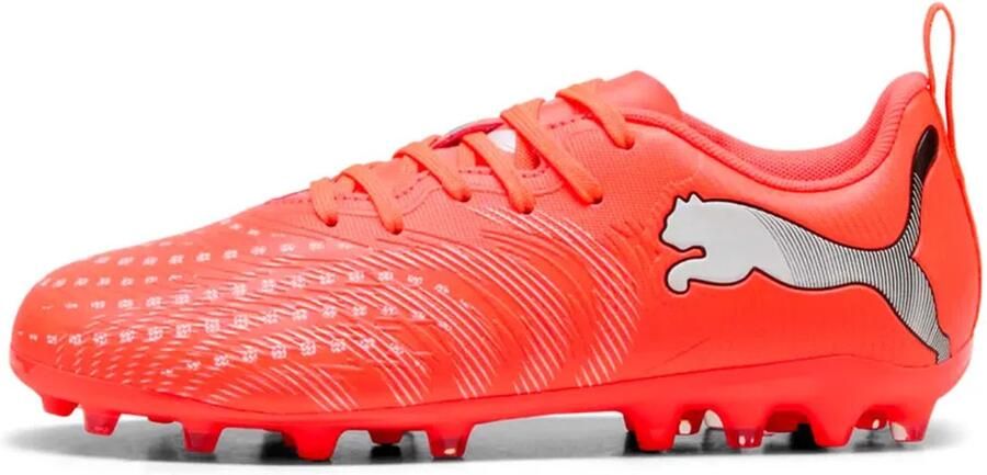 PUMA Future 9 Play Mg Voetbalschoenen Rood Oranje