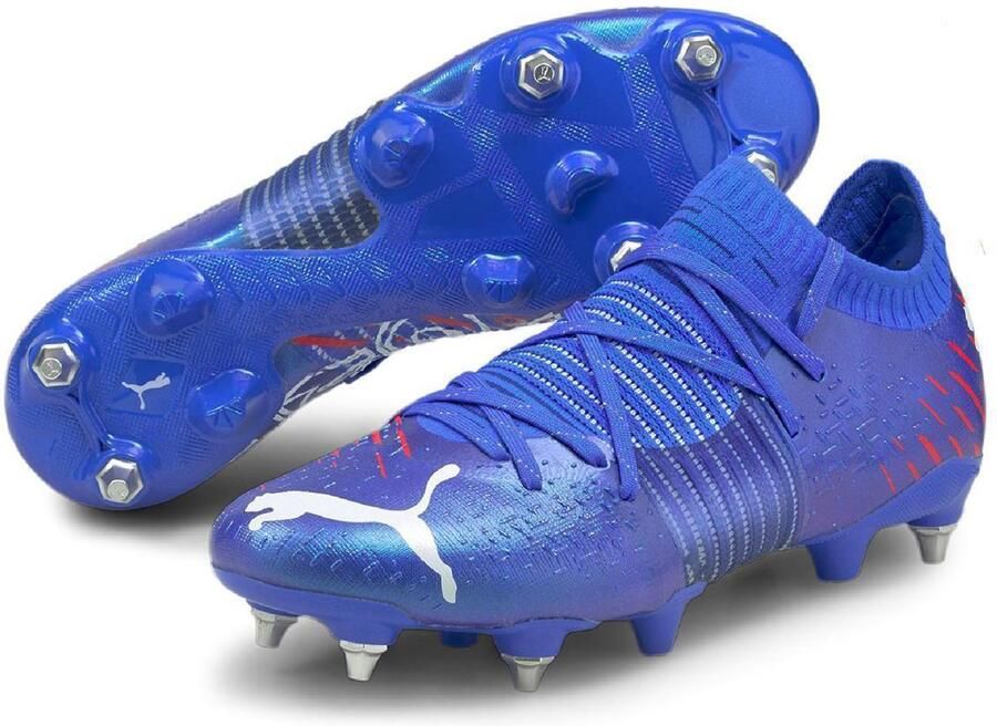 PUMA Future Z 1.2 MXSG Bluemazing-Sunblaze Voetbalschoenen Ijzeren Nop Blauw