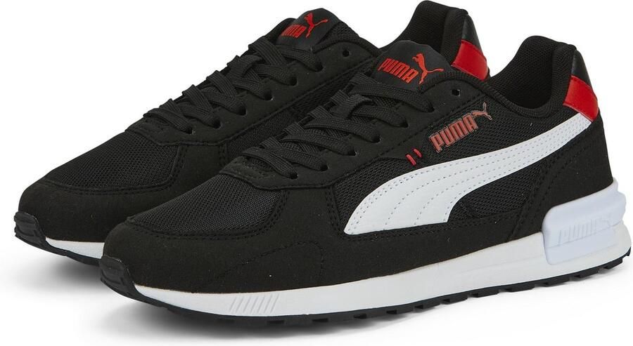 Puma Graviton sneakers zwart wit rood - Foto 4