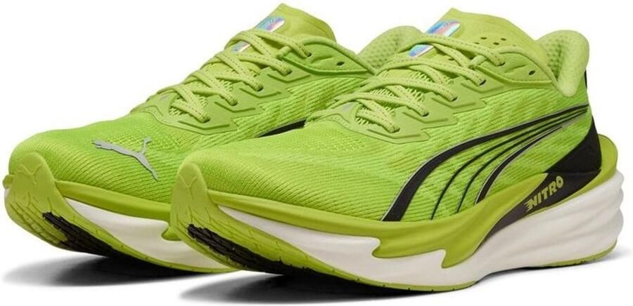 PUMA Hardloopschoenen Deviate NITRO 4 Sunny Lime Zwart
