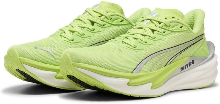 PUMA Hardloopschoenen Deviate NITRO 4 Sunny Lime Zilver Dames - Foto 2