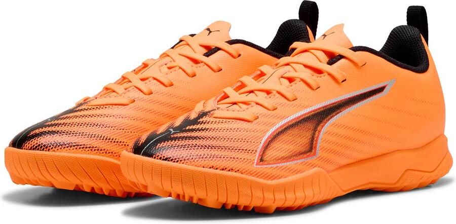 PUMA Heren Ultra 6 Play TT Zaalvoetbalschoenen 108542-03 Heat Fire Zwart Rood