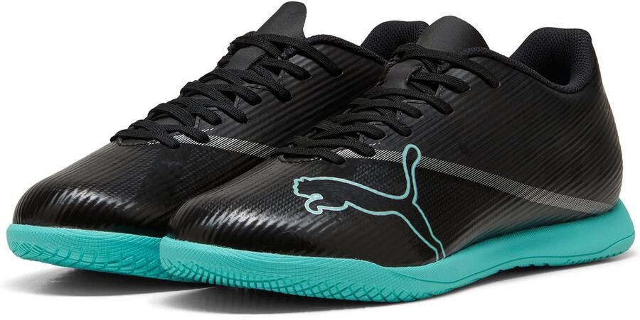 PUMA Heren ULTRA 7 PLAY IT Zaalvoetbalschoenen Black Intense Mint