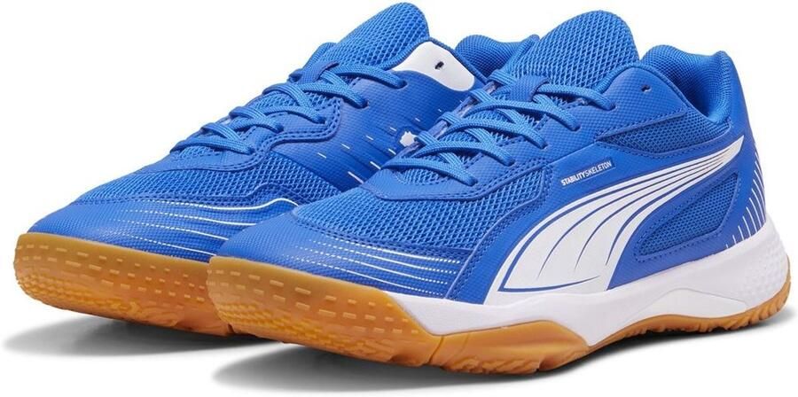 Puma Solarflash III senior zaalvoetbalschoenen kobaltblauw wit - Foto 2