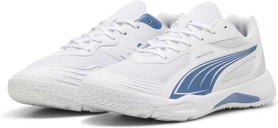 PUMA Indoorschuhe Low Solarflash III 107850 White-Blue Horizon