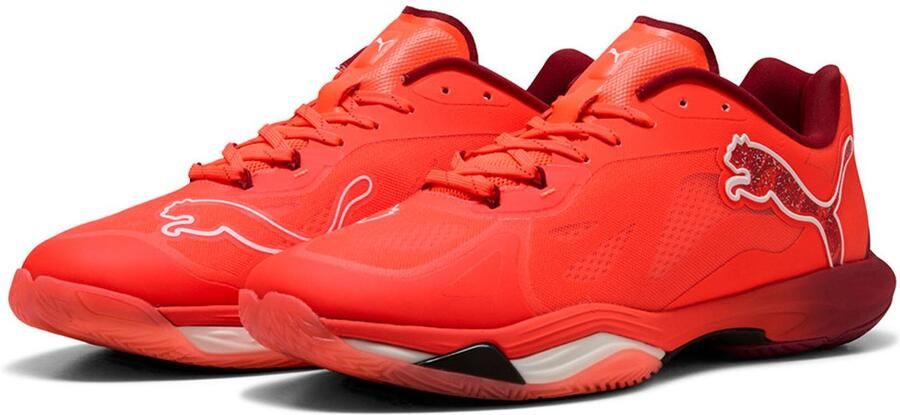 PUMA indoor schoenen Low Vantage Nitro 108294 Glowing Red- White-Dark Crimson- Black