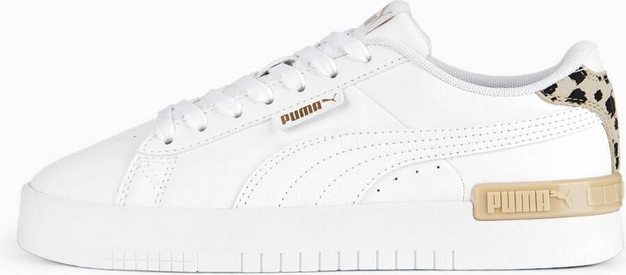 Puma Jada Animal Jr sneakers wit bruin Meisjes Imitatieleer Panterprint 38 - Foto 4