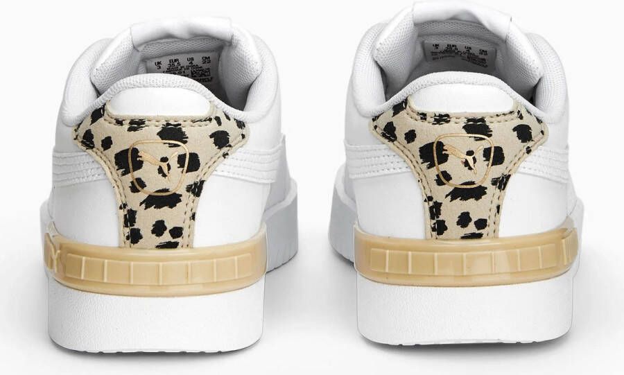 Puma Jada Animal Jr sneakers wit bruin Meisjes Imitatieleer Panterprint 38 - Foto 3