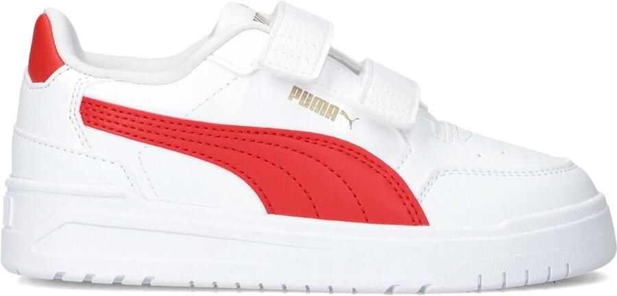 PUMA Jongens Lage sneakers Shuffle Downtown Lo V Ps Wit Leatherlook