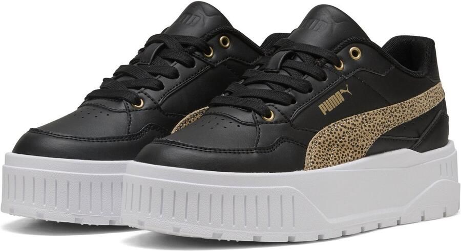PUMA Karmen II Idol Topcat Dames Sneakers Black-Toasted Almond