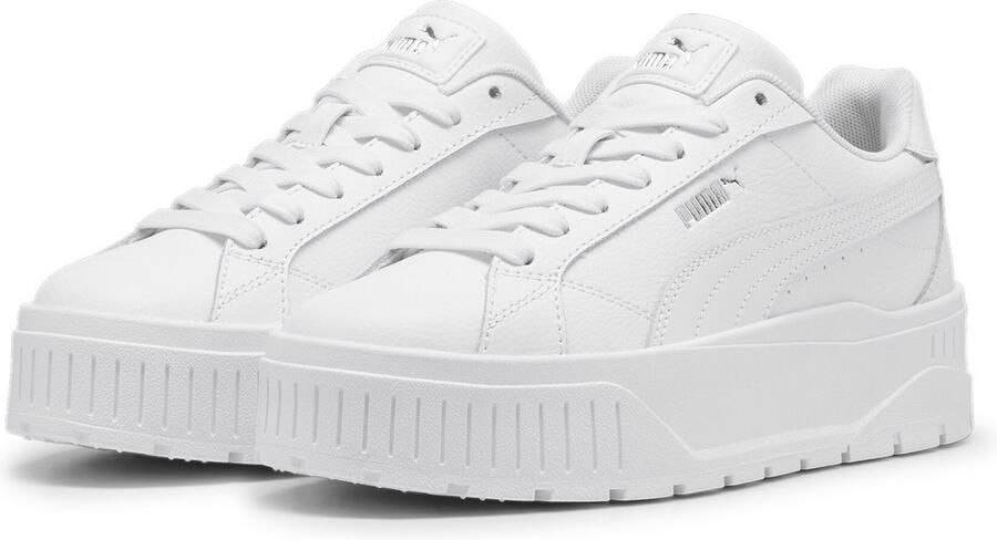 Puma Dames Leren Sneakers met SoftFoam+ Demping White