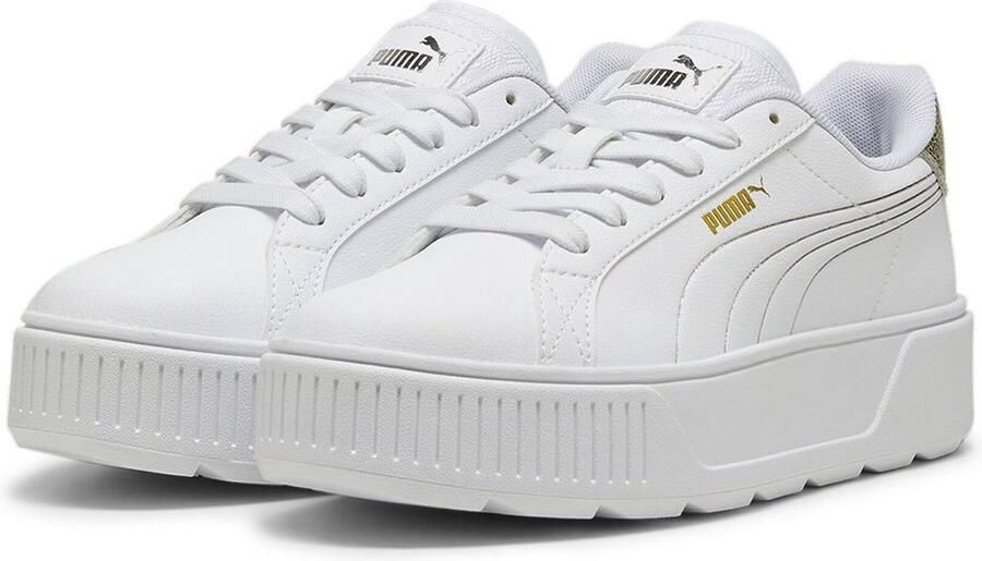 Puma Dames Metallic Shine Sneakers White Dames