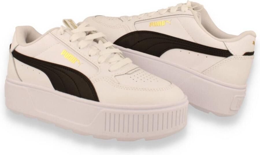 Puma Kar Rebelle Unisex Schoenen Wit Maat: 35.5 Leer Foot Locker - Foto 12