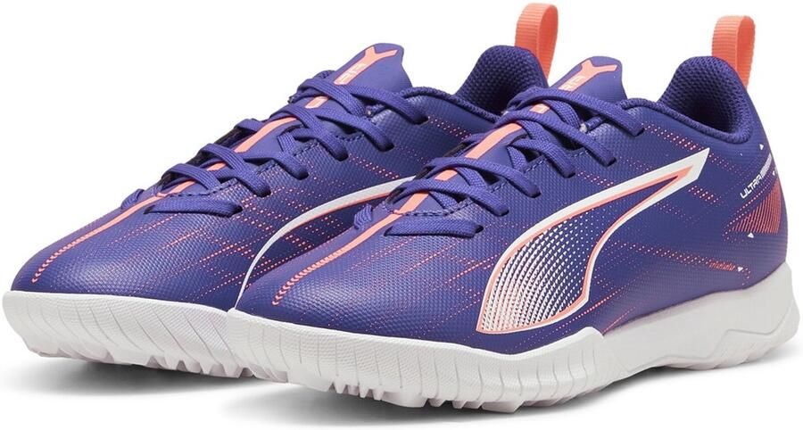 PUMA Kinder Fußballschuhe Low Ultra 5 Play TT Jr 107910 Lapis Lazuli- White-Sunset Glow