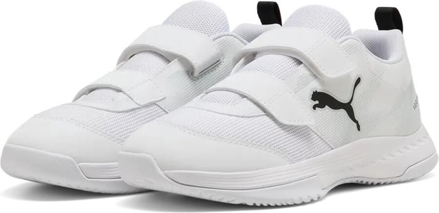 Puma Varion 3 V junior imitatieleren voetbalschoenen wit zwart - Foto 4